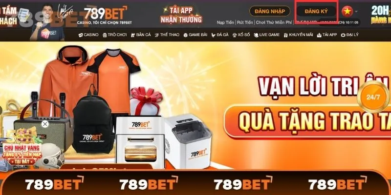 Chọn đăng ký 789Bet