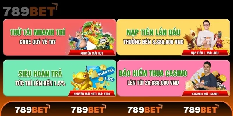 Nhiều ưu đãi hấp dẫn tại 789Bet
